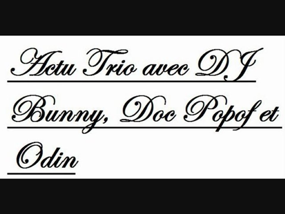 "Actu Trio" du jeudi 11 février 2010 - Partie 3