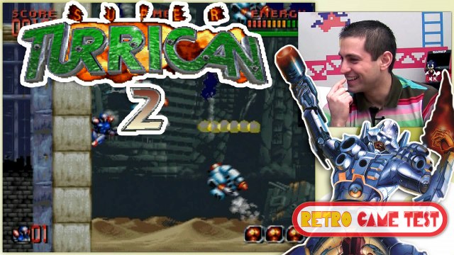 Super Turrican 2 Super Nintendo Retro game Test.