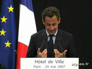 Discours à l'Hôtel de ville de Paris