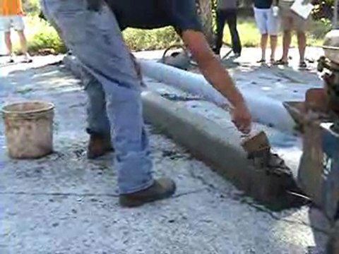 Commercial Curb with the Lil' Bubba Curb Machine