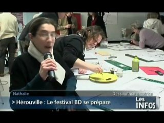 Le Festival BD en préparation (Hérouville-St-Clair)