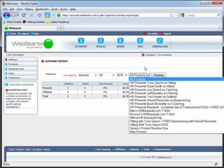Run A Sales Report Using WebStarts Ecommerce