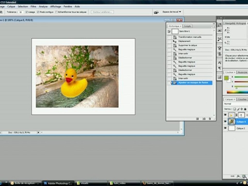 photoshop et les masques fusion