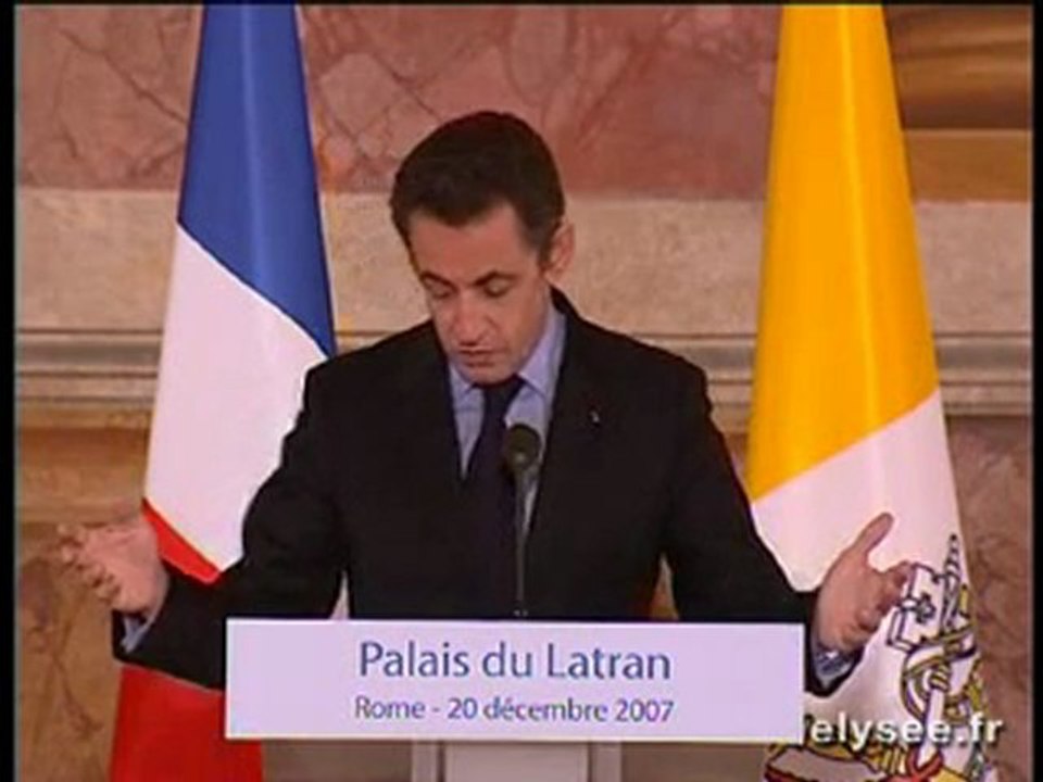 Allocution dans la salle de la signature du Palais de Latran