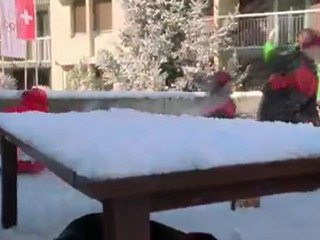 Coke Olympic Village Snowball Fight