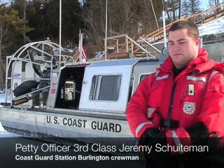 Coast Guard Station Burlington Demonstartes Their Airboat