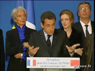 Discours devant la communauté française de Pékin
