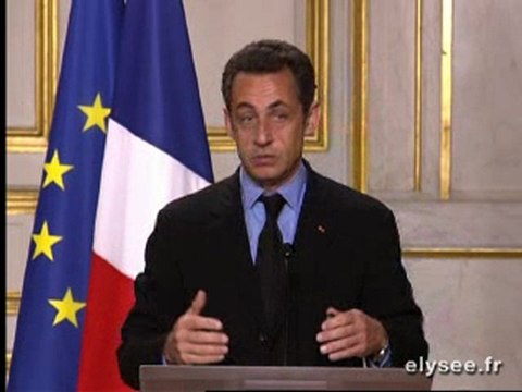 Conférence presse conjointe de Messieurs Sarkozy et ZAPATERO
