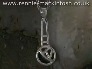 Sterling silver Charles Rennie Mackintosh necklace DWA346