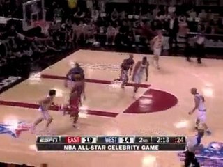 Actor and comedian Chris Tucker gets the block against Mark