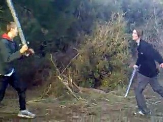 Combat d'épées où je perds!!! XD