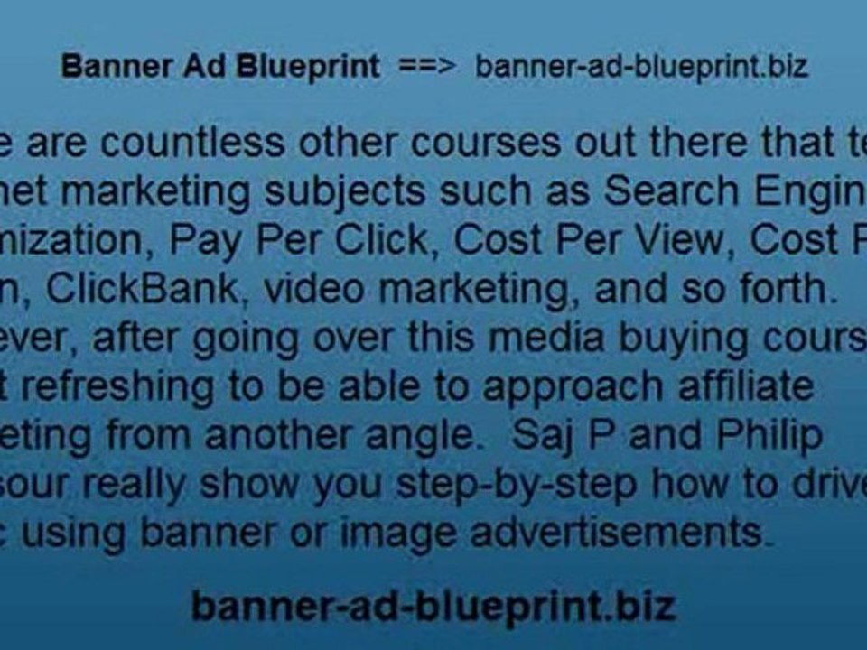 Banner Ad Blueprint Review
