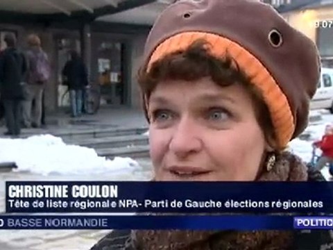liste NPA Parti de Gauche - régionales 2010 Basse-Normandie