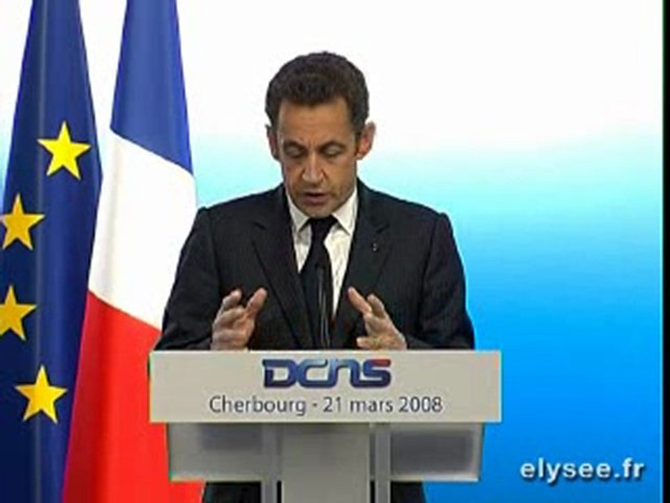 Discours lancement du sous-marin "Le Terrible"
