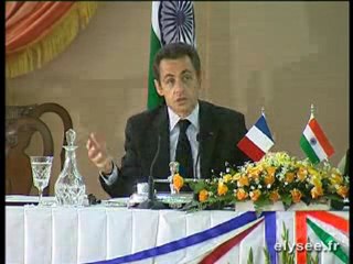 Conférence presse conjointe avec M. Manmohan SINGH