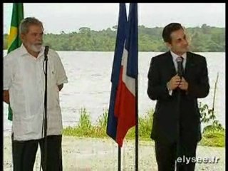 Point de presse conjoint avec  M. Luiz Ignacio LULA DA SILVA