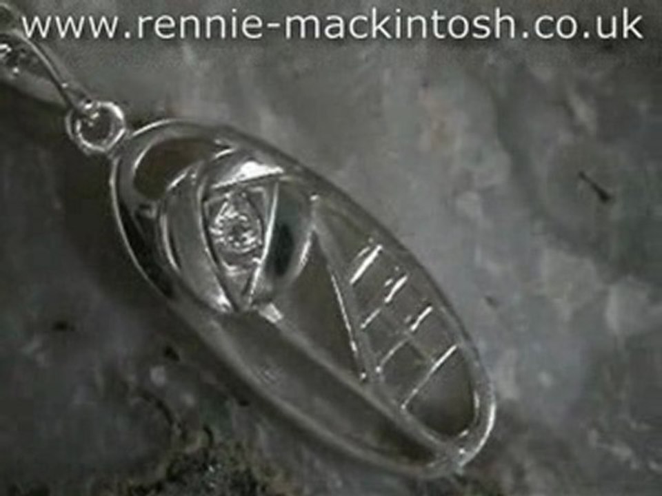 Sterling silver Charles Rennie Mackintosh necklace DWA337