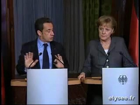 Conférence conjointe avec Mme Angela Merkel à Hanovre