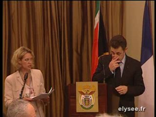 Allocution dîner d'Etat en Afrique du Sud