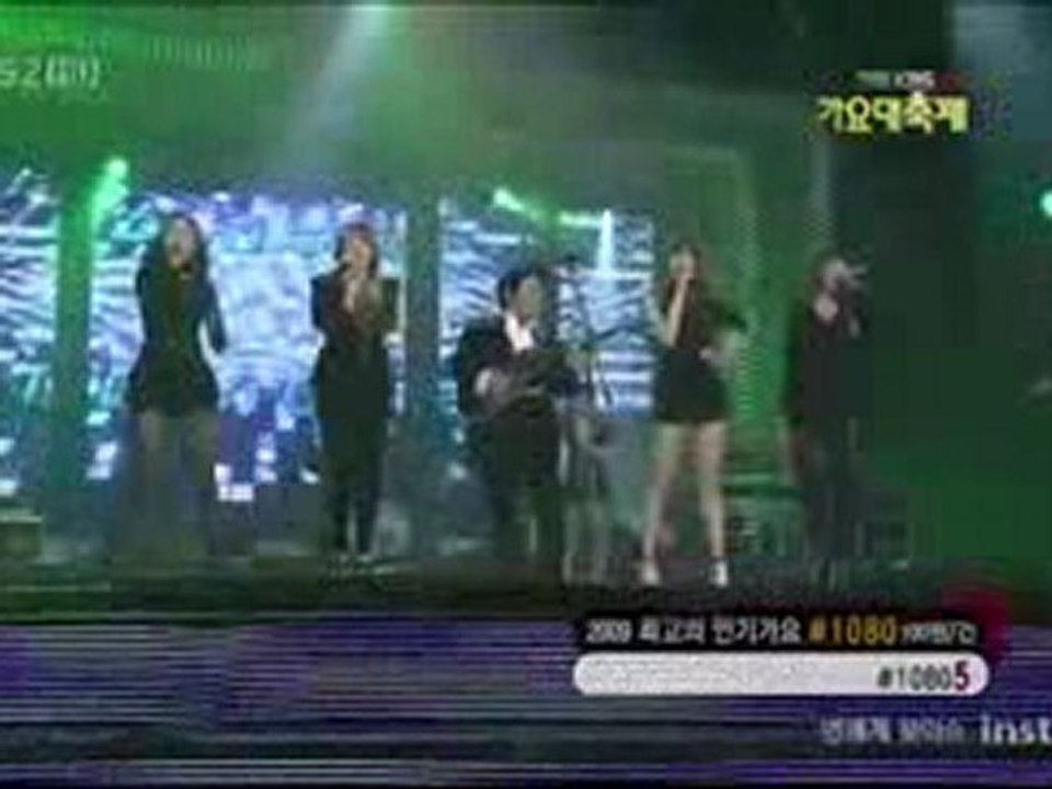 2ne1-I Dont Care in KBS GAyo Deajun 2009