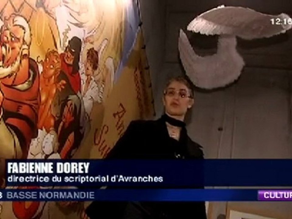 anges et superhéros en BD exposés au Scriptorial d'Avranches