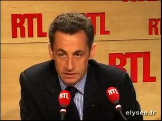 Interview  sur "RTL" le 27 mai 2008