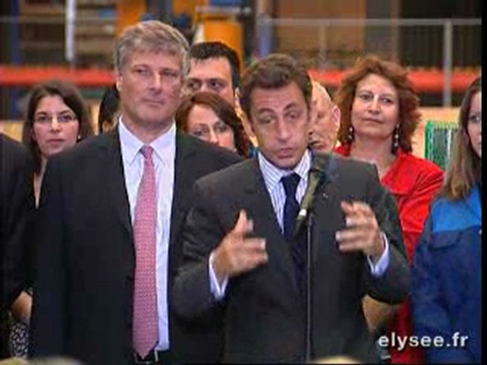 Allocution devant les salariés de Poclain Hydraulics