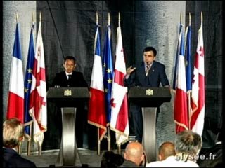 Conférence de presse conjointe avec M. Mikhaïl SAAKACHVILI