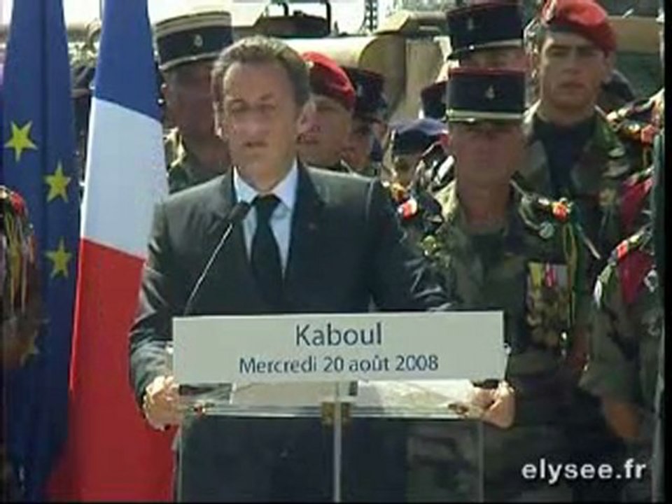 Allocution devant les militaires français en Afghanistan