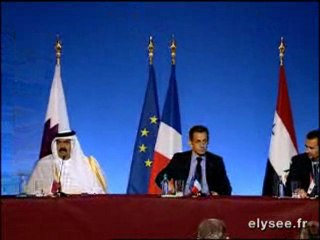 Déclaration conjointe MM. SLEIMAN, AL ASSAD,  AL-THANI
