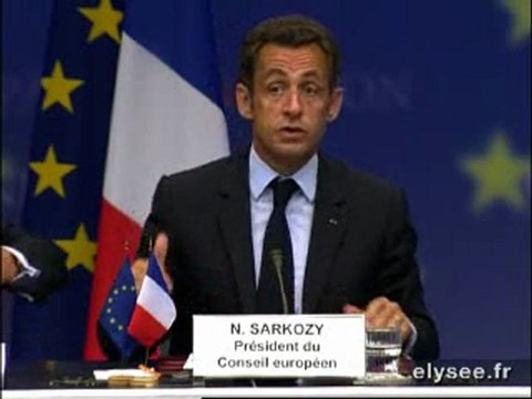 Conférence Conseil Européen extraordinaire à Bruxelles