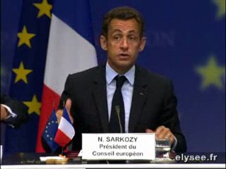 Conférence Conseil Européen extraordinaire à Bruxelles