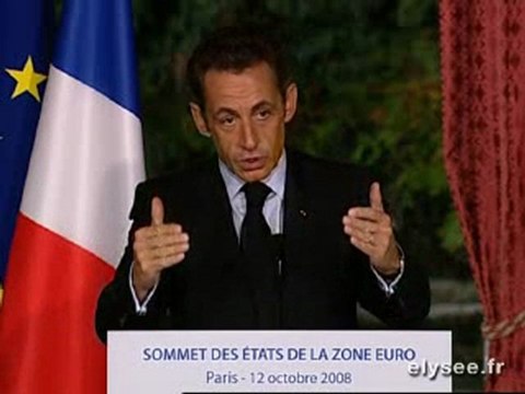 Conférence de presse du Sommet des Etats de la Zone Euro