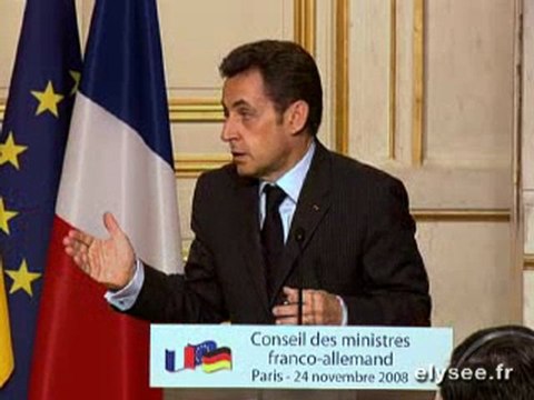 Conférence presse avec Mme Angela MERKEL