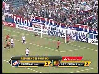 DEPORTIVO CUENCA 2 VS NACIONAL 3 COPA LIBERTADORES 2010