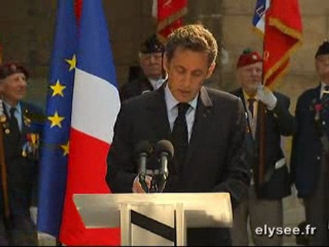 Obsèques de M. Maurice DRUON à l'Hôtel des Invalides