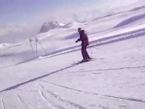 Chris Morabito carve à Tsanfleuron les Diablerets