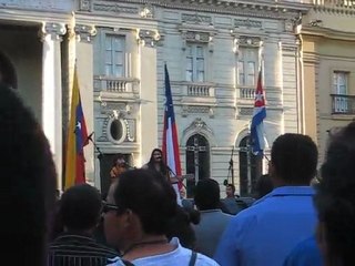 Surprise sur la Plaza de Armas, Santiago, Chili (2009)