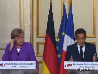 Conférence conjointe avec Mme MERKEL