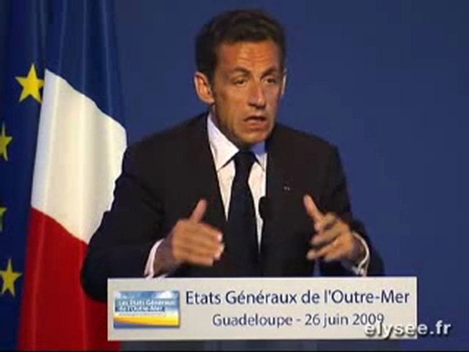 Discours lors des Etats Généraux de l'Outre-mer