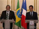 Point de presse conjoint avec M. Luiz Inacio LULA DA SILVA