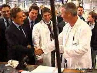 Les salariés de Faurecia racontent la visite du président