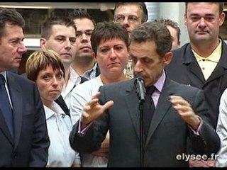 Le Président rencontre les salariés de SMART d' Hambach