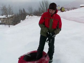 Snow tubing Fabien