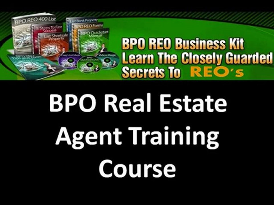 BPO Real Estate Agent Training Course