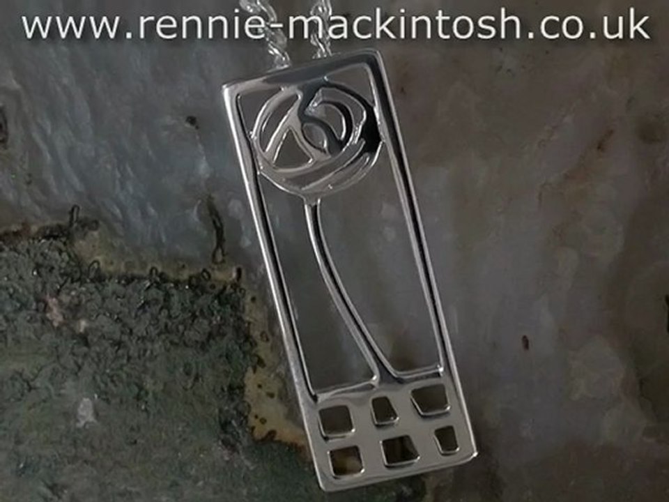 Sterling silver Charles Rennie Mackintosh necklace DWO227