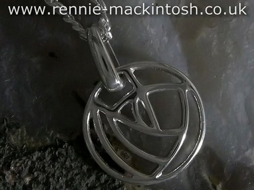 Sterling silver Charles Rennie Mackintosh necklace DWO908