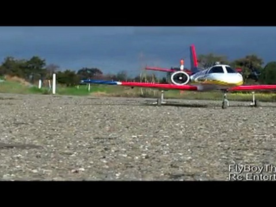 Remote Control Cessna 550 Twin Edf Jet With "Sk