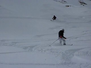 Descente à ski du Col de la Masse