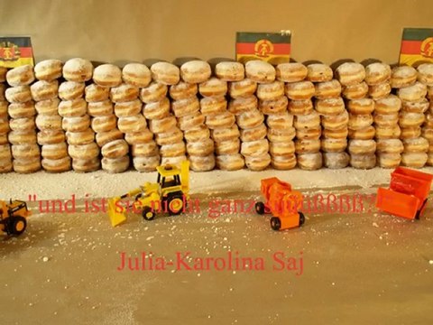 Berliner Mauer niemand hat es vor eine Mauer zu errichten